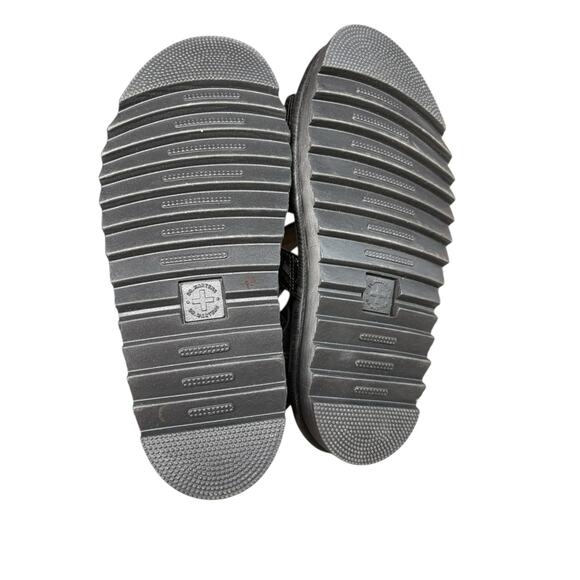 NWOT Dr. Marten's Blair Wild Croc Leather Embossed Gunmetal Strappy Sandal - 8 - Picture 6 of 9